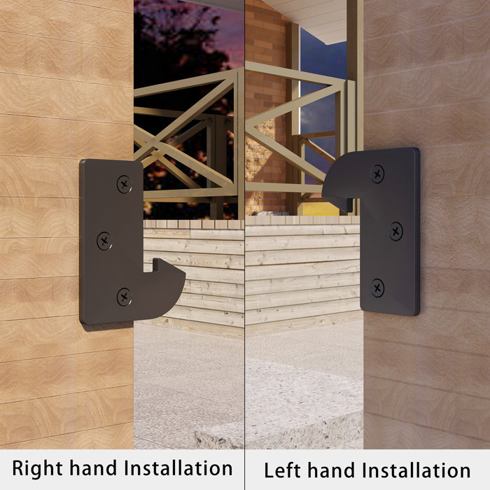 JUBEST Self Locking Gate Latch, Heavy Duty Double Side Gate Latches